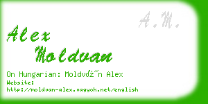alex moldvan business card